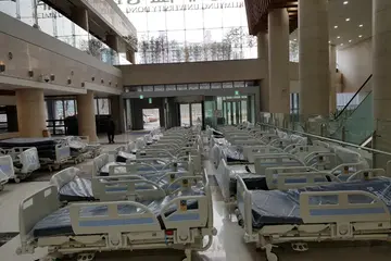 병원 로비 현장 설치